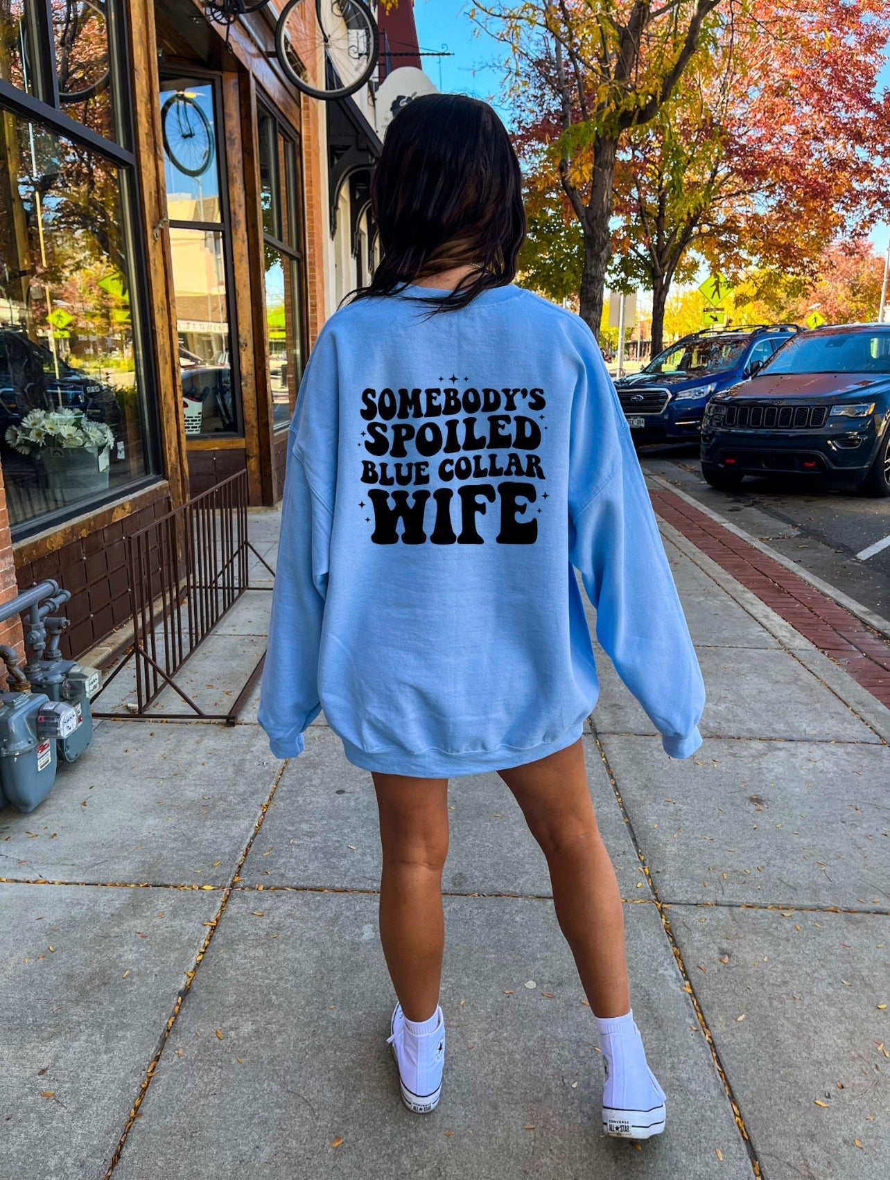Somebody’s Spoiled Blue Collar Wife Sweatshirt