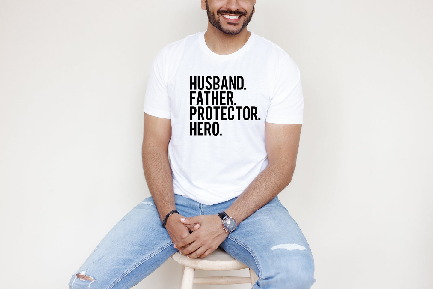 Funny Shirt Men | Husband. Daddy. Protector. Hero Shirt | Fathers Day Gift - Husband Shirt - Dad Shirt - Wife to Husband Gift