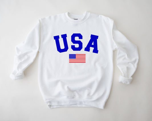 4th of July Sweatshirt, USA shirt, Womens 4th of July, America Shirt, 4th of July, Patriotic Shirt, Red White and Blue, 4th of July Pullover