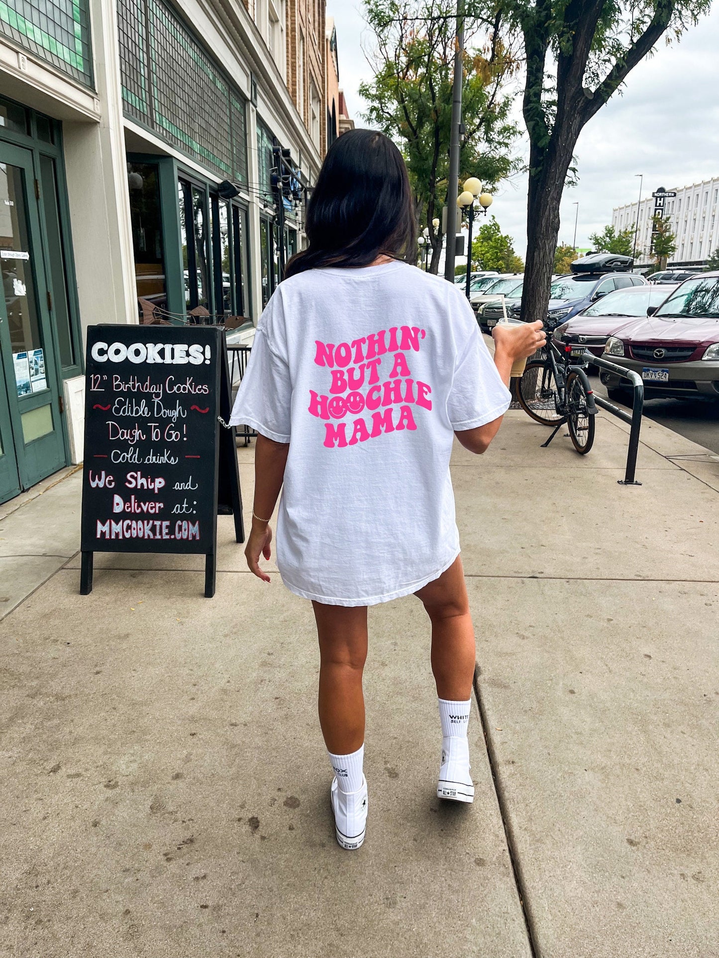 Nothin’ but a Hoochie Mama Shirt, Hoochie Mama Shirt, Print on the back, Adult Humor shirt, Gift for her, Unisex , Size up for oversizing